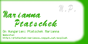 marianna ptatschek business card